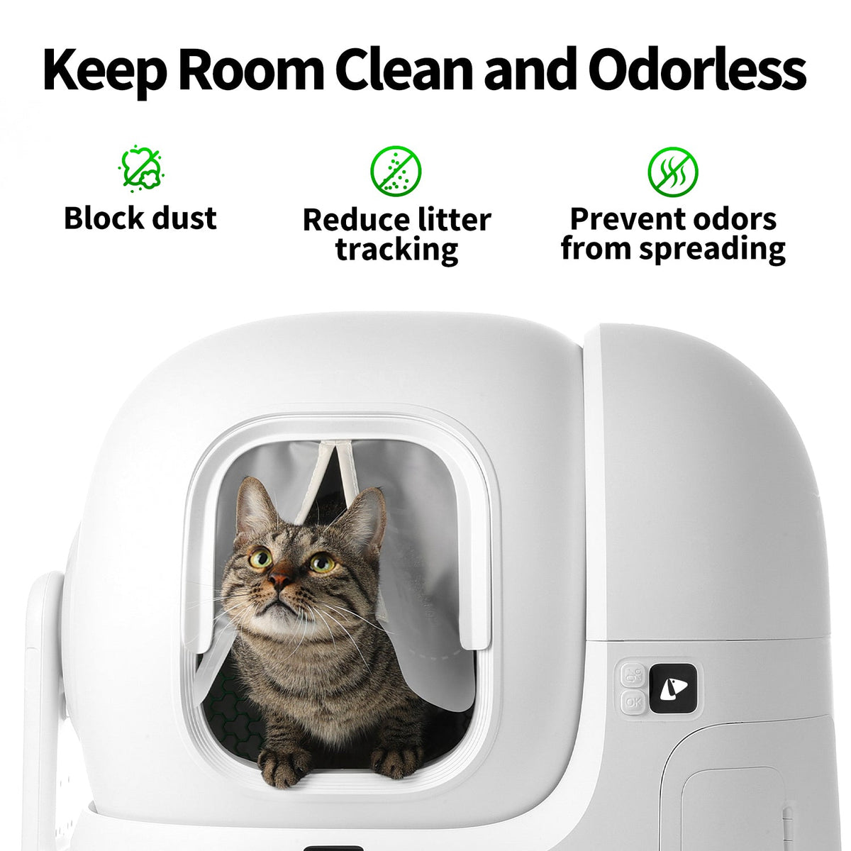 PETKIT Magnetic Dustproof Curtain 2.0 voor automatische kattenbak – afbeelding 3