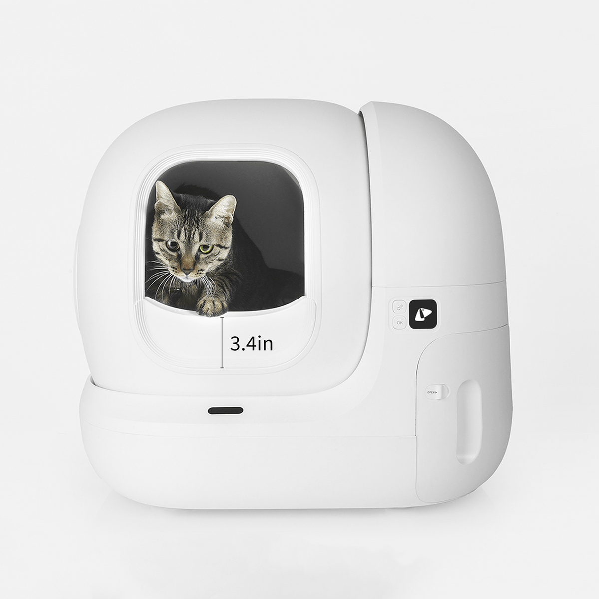 PETKIT PuraMax Fence verhoogde spatbescherming voor kattenbak – afbeelding 2