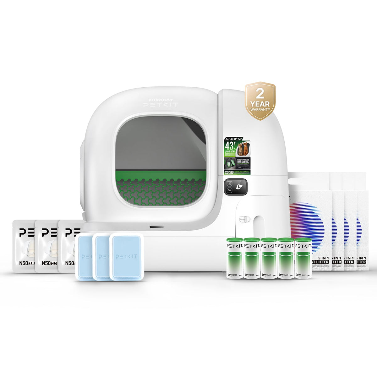 PETKIT Purobot Max 3 starterbundel automatische kattenbak – afbeelding 1