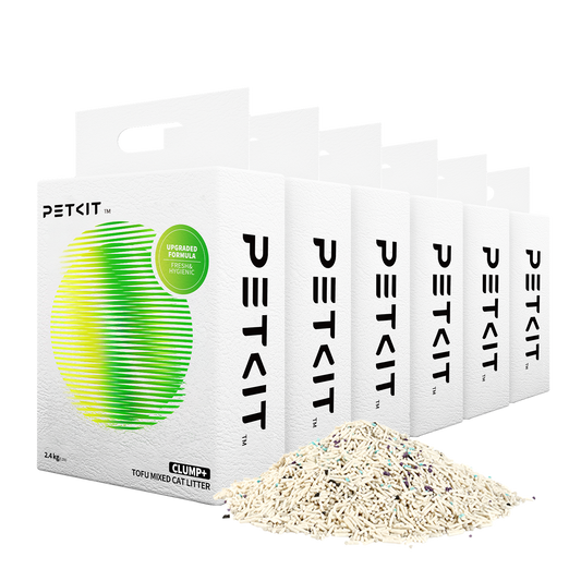 PETKIT Clump+ Tofu Mix kattenbakvulling in verpakking van 6 zakken – afbeelding 1