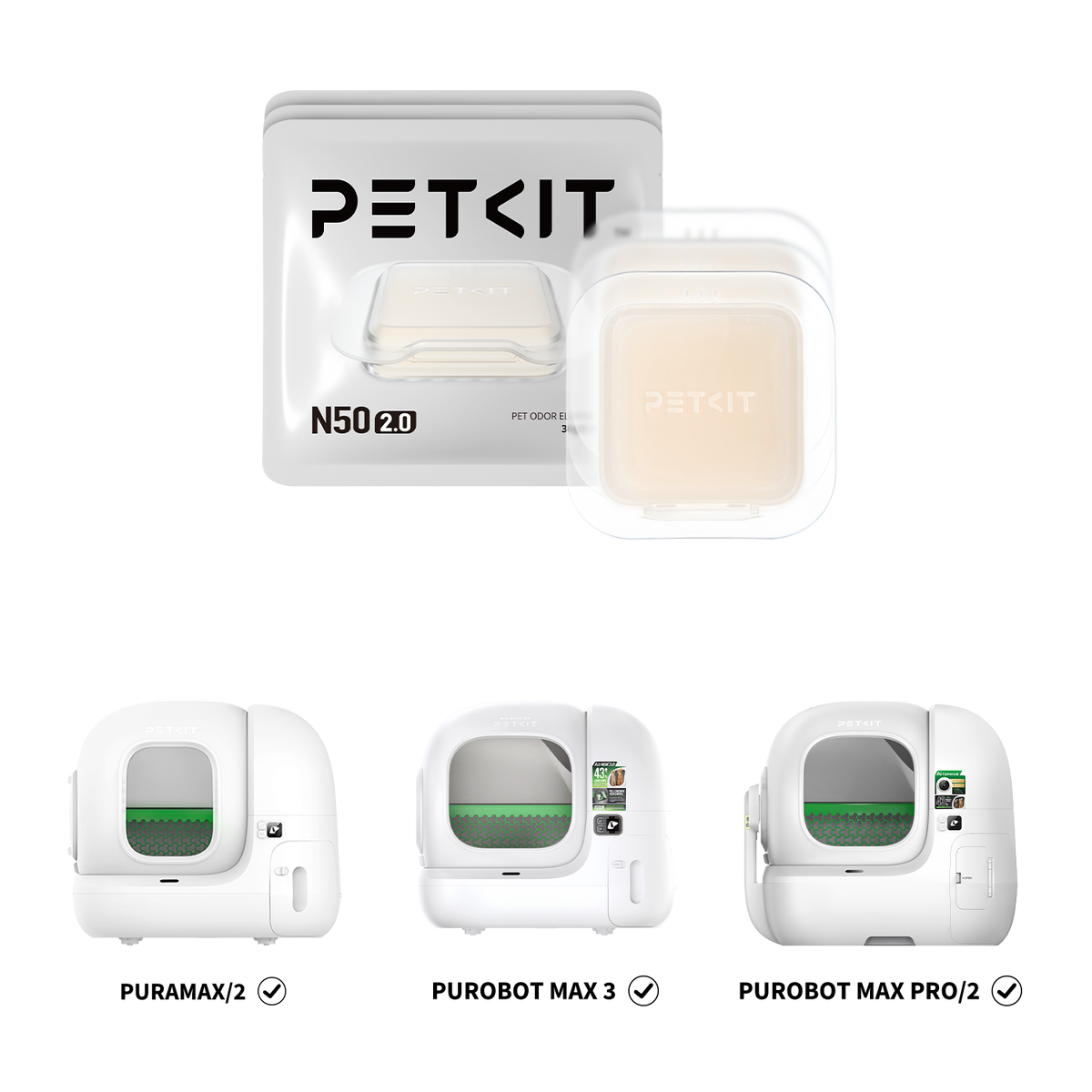 PETKIT Odor Eliminator N50 2.0 geuraccessoire voor automatische kattenbak – afbeelding 1