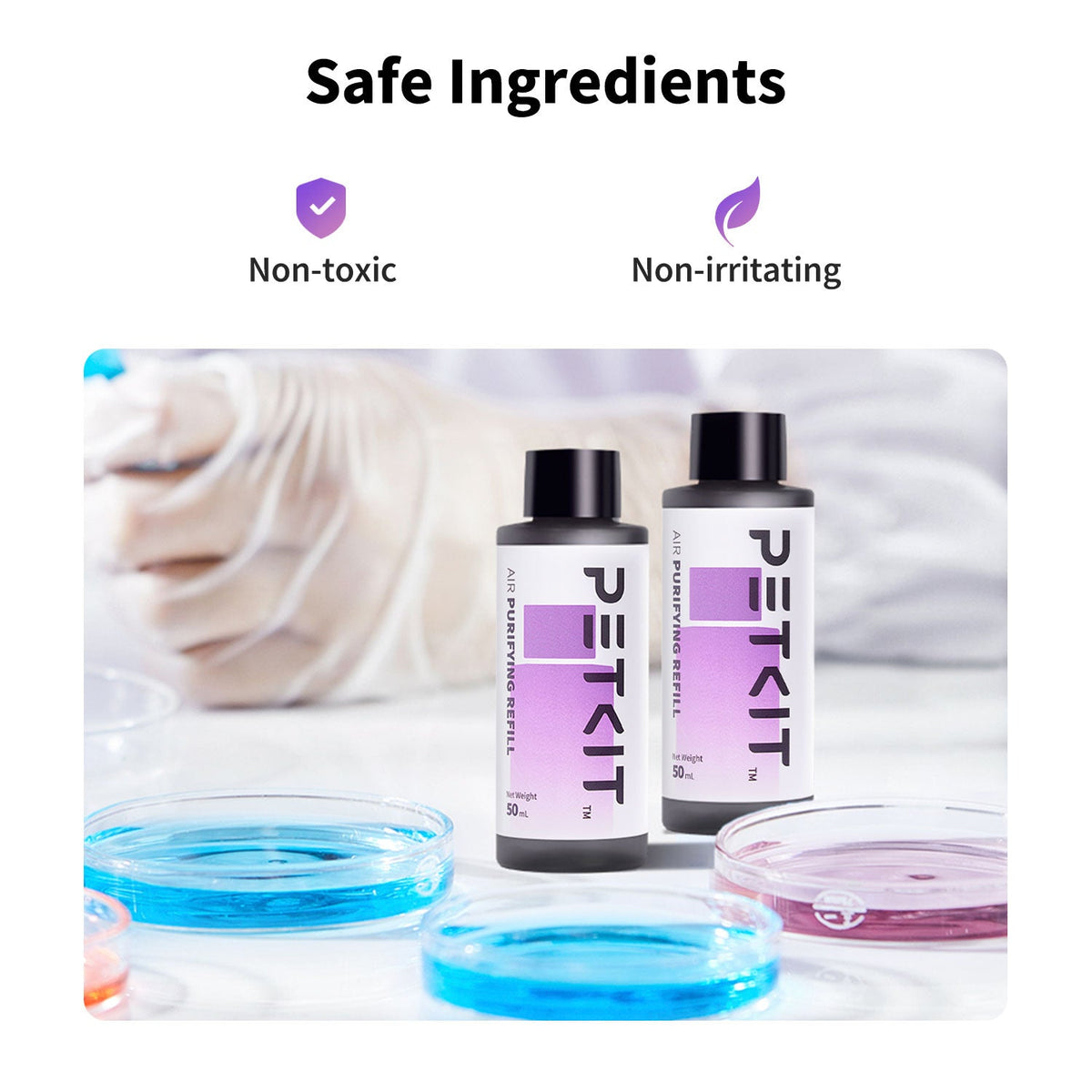 PETKIT Purifying Liquid Refill 4 flessen voor Pura X en PuraMax – afbeelding 4