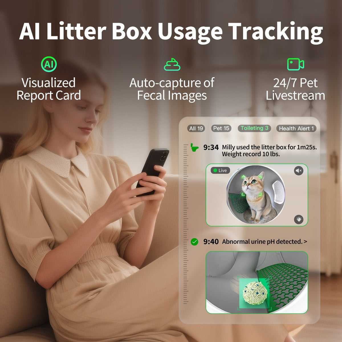 PETKIT Purobot Max Pro 2 dubbele bundel automatische kattenbak – afbeelding 5