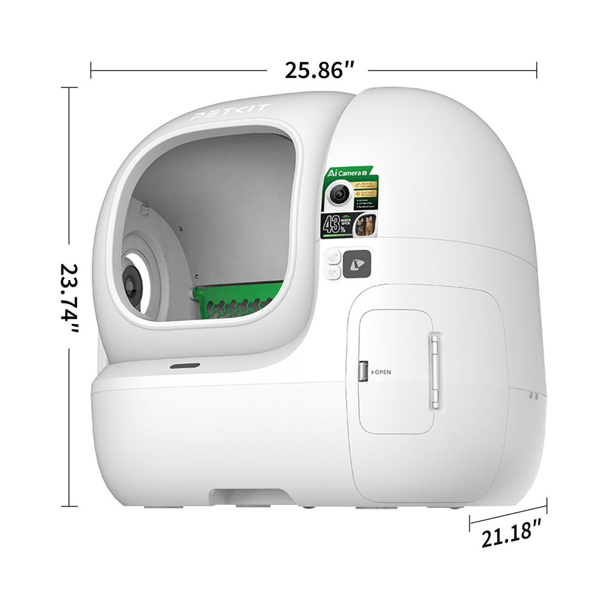PETKIT Purobot Max Pro 2 Starter Bundle automatische kattenbak met camera – afbeelding 6
