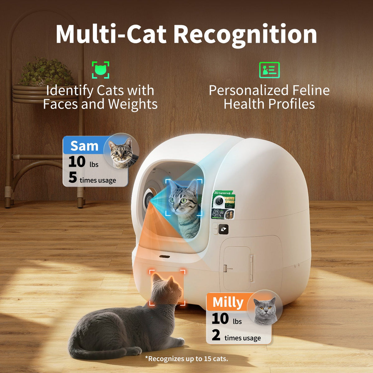 PETKIT Purobot Max Pro 2 Starter Bundle automatische kattenbak met camera – afbeelding 3