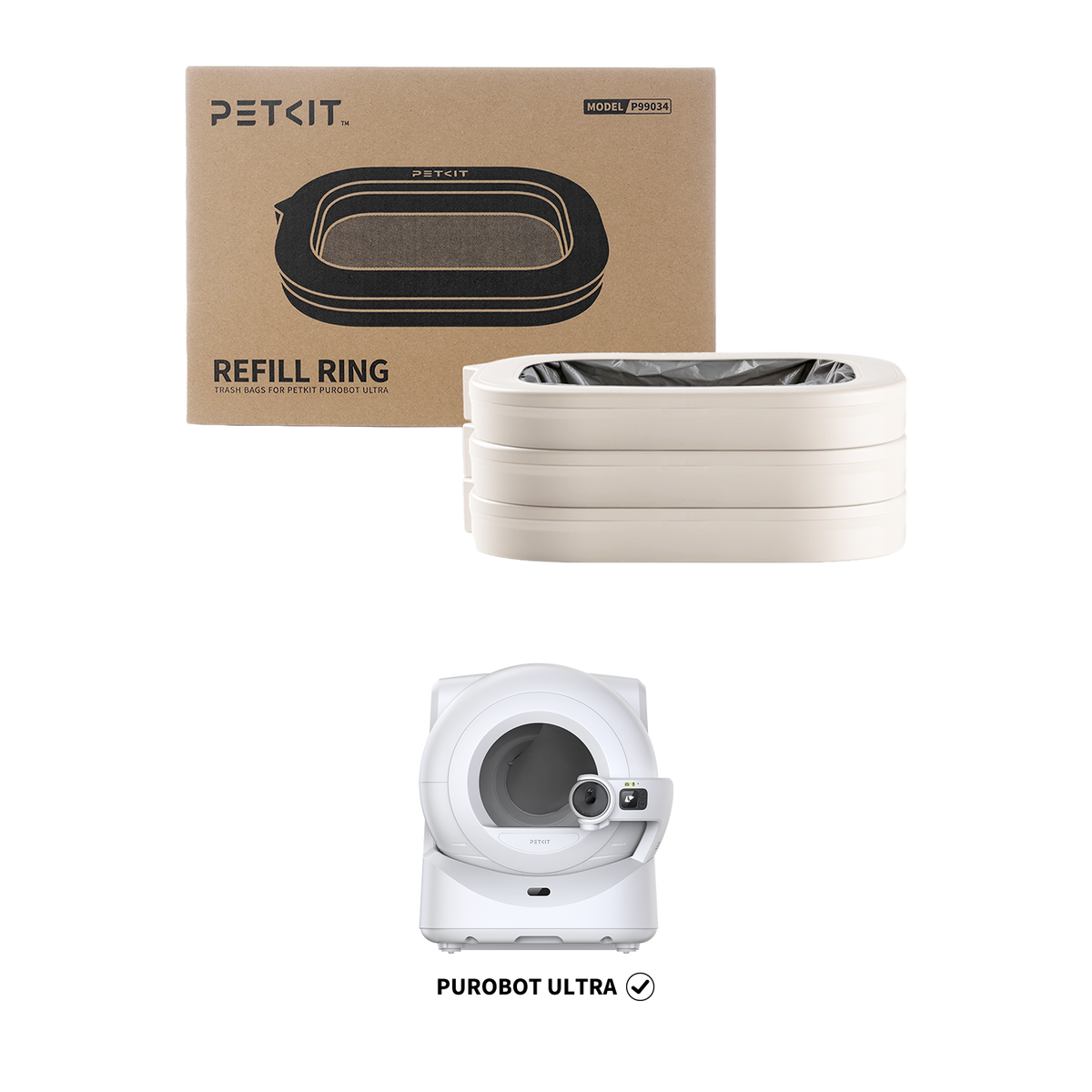 PETKIT Refill Ring voor Purobot Ultra automatische kattenbak – afbeelding 1